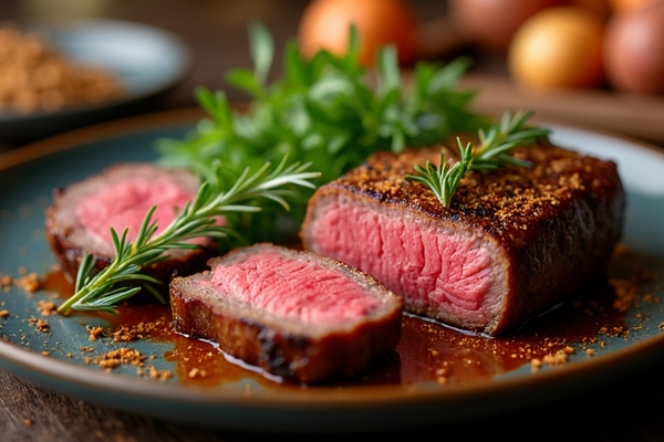 เชฟทำอาหารด้วย Flat Iron Steak คือเนื้อใบพายรสชาติดี