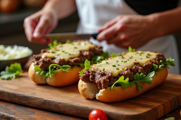 ทำ Philly Cheesesteak แบบง่าย ๆ ที่บ้าน