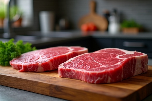 ภาพแสดงเนื้อประเภทต่าง ๆ ที่ใช้ทำ Sous Vide และ Reverse Sear